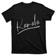 Kamala Harris Cat Lettering Positive Funny T-Shirt