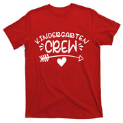 Kindergarten Crew Arrow Hear Simple Logo T-Shirt