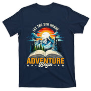 Let 5th Grade Adventure Begin Back To School Vintage Sunset T-Shirt
