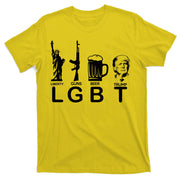 LGBT Liberty Guns Beer Pro Donald Trump T-Shirt