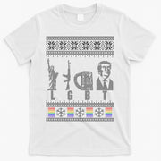 LGBT Liberty Guns Beer Trump Support Ugly Christmas T-Shirt