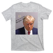Lock Him Up Funny Hilary Clinton Donald Trump Mugshot T-Shirt