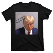 Lock Him Up Funny Hilary Clinton Donald Trump Mugshot T-Shirt