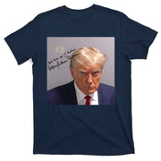 Lock Him Up Funny Hilary Clinton Donald Trump Mugshot T-Shirt
