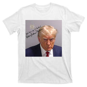 Lock Him Up Funny Hilary Clinton Donald Trump Mugshot T-Shirt