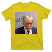 Lock Him Up Funny Hilary Clinton Donald Trump Mugshot T-Shirt
