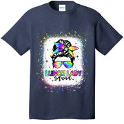 Lunch Lady Squad Messy Bun Girl First Day Back To School T-Shirt