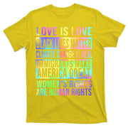 Love Is Love Black Lives Matter T-Shirt