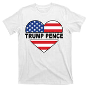 Love Trump Pence USA Heart T-Shirt