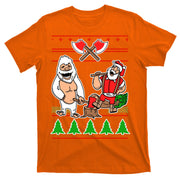 Lumberjack Santa Ugly Christmas Sweater T-Shirt