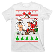 Lumberjack Santa Ugly Christmas Sweater T-Shirt