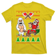 Lumberjack Santa Ugly Christmas Sweater T-Shirt