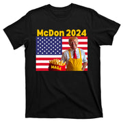 Mcdon 2024 Donald Trump Election Cookie Fries Fast Food T-Shirt