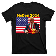Mcdon 2024 Funny Donald Trump Cooking Fries T-Shirt