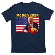 Mcdon 2024 Funny Donald Trump Cooking Fries T-Shirt