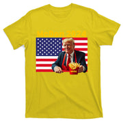 Mcdon 2024 Funny Donald Trump Cooking Fries T-Shirt