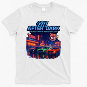 M1 After Dark Detroit To Pontiac Night Riders Woodward Ave M1 2025 T-Shirt