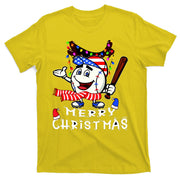 Merry Christmas Baseball Player T-Shirt