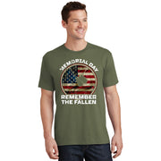 Memorial Day Remember The Fallen Us Vintage Veteran Military T-Shirt