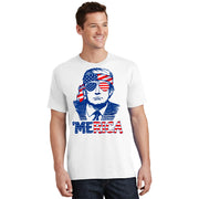 Merica Donald Trump 4th Of July Patristic American Flag T-Shirt