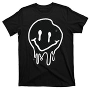 Melting Black And White Smile Face T-Shirt