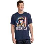 Merica Eagle Mullet 4th Of July American Flag Stars Stripes T-Shirt