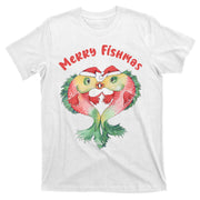 Merry FIshmas Cute Fish Christmas Gift T-Shirt