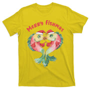 Merry FIshmas Cute Fish Christmas Gift T-Shirt