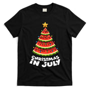 Mele Kalikimaka Water Melon Xmas Tree Christmas In July T-Shirt