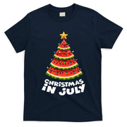 Mele Kalikimaka Water Melon Xmas Tree Christmas In July T-Shirt