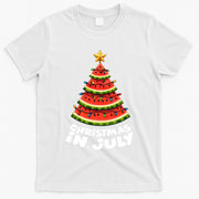 Mele Kalikimaka Water Melon Xmas Tree Christmas In July T-Shirt