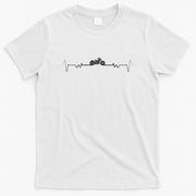 Motorcycle Heartbeat Pulse Biker T-Shirt