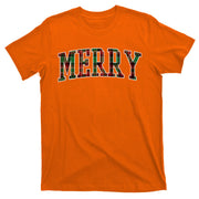 Merry Plaid Holiday Christmas T-Shirt