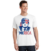 Merica Trump Happy 4th Of July Trump American Flag T-Shirt