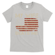 My Wife Beats Me Adult Humor Husband Sarcastic Saying T-Shirt