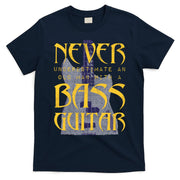 Never Underestimate Old Man With A Bass Guitar T-Shirt