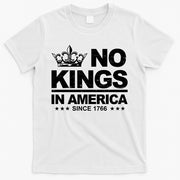 No Kings In America Vintage Democracy Since 1776 T-Shirt