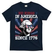 No Kings In America Since 1776 USA Flag Vintage T-Shirt