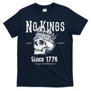 No Kings Since 1776 Skull Resist Long Live Democracy T-Shirt