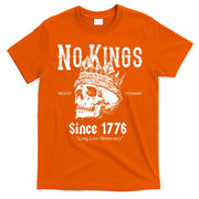 No Kings Since 1776 Skull Resist Long Live Democracy T-Shirt