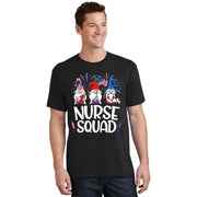 Nurse Squad Gnomes Nurse 4th Of July Stethoscope T-Shirt