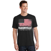 Nashville Tennessee 4th Of July American Flag Usa T-Shirt