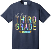 Oh Hey Third Grade Back to School Students 3rd Grade Teacher T-Shirt
