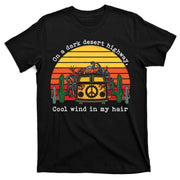 On A Dark Desert Highway Retro T-Shirt