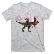 Patriotic Donald Trump On A Dinosaur T-Shirt