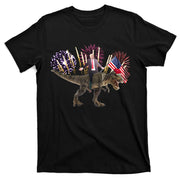 Patriotic Donald Trump On A Dinosaur T-Shirt