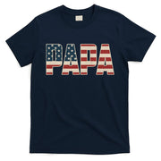Papa Bold Patriotic American Flag Father’s Day T-Shirt