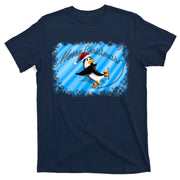 Penguin Skating Merry Christmas T-Shirt