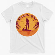 Paddle Girl Sunset Sport T-Shirt