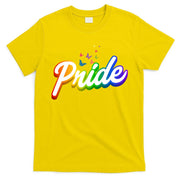 Pride Logo Rainbow Butterflies  T-Shirt
